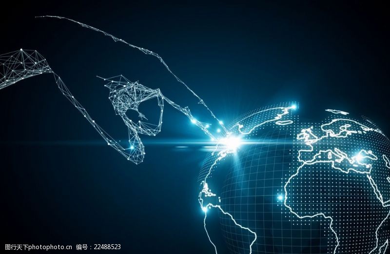 电子地球背景图片素材